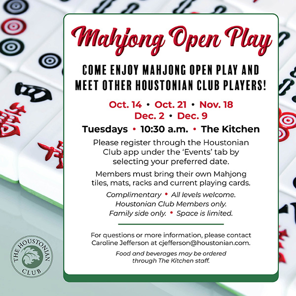 Mahjong Open Play
