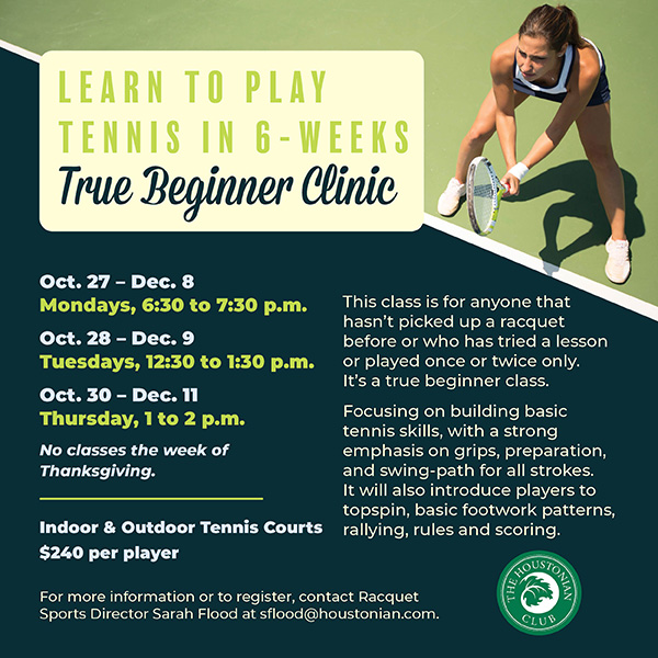 Learn to Play Tennis in 6-Weeks
