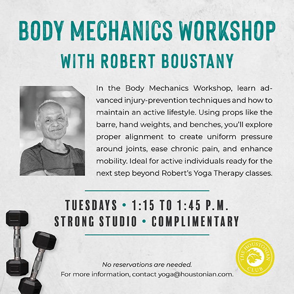 Body Mechanics Workshop with Robert Boustany