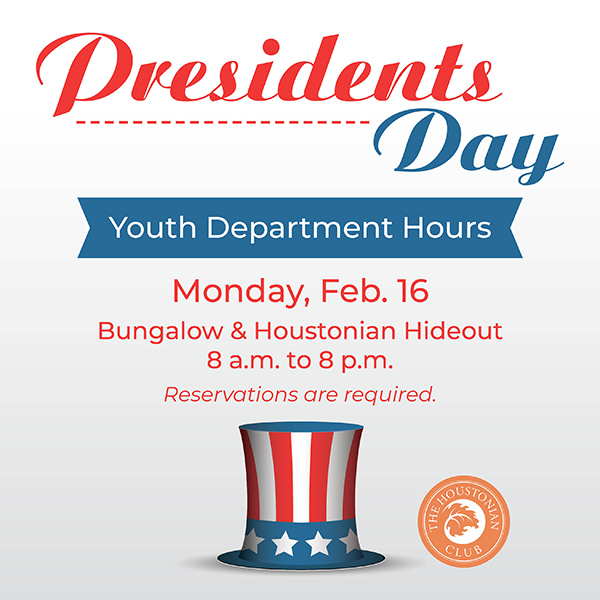 Presidents Day Youth Department Hours