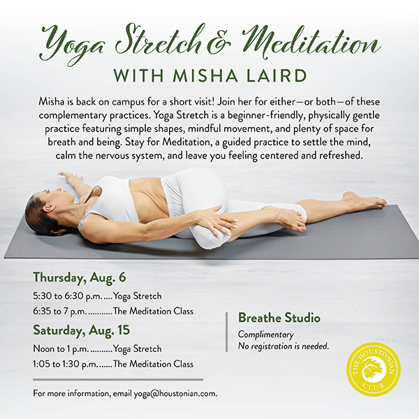 Yoga Stretch & Meditation with Misha Laird