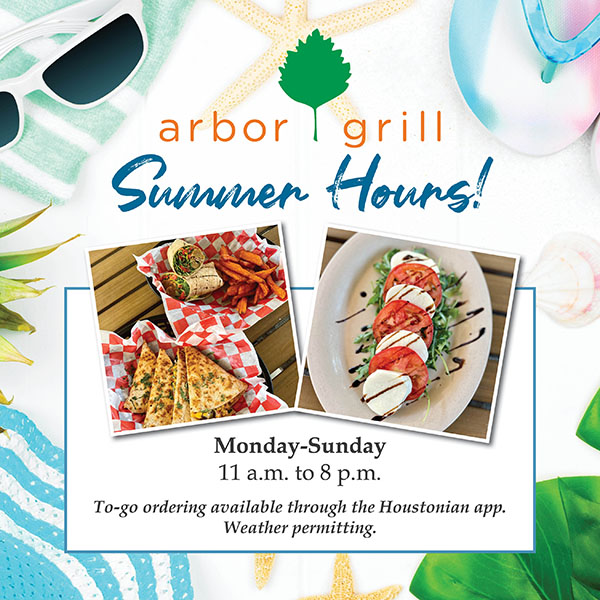Arbor Grill Summer Hours