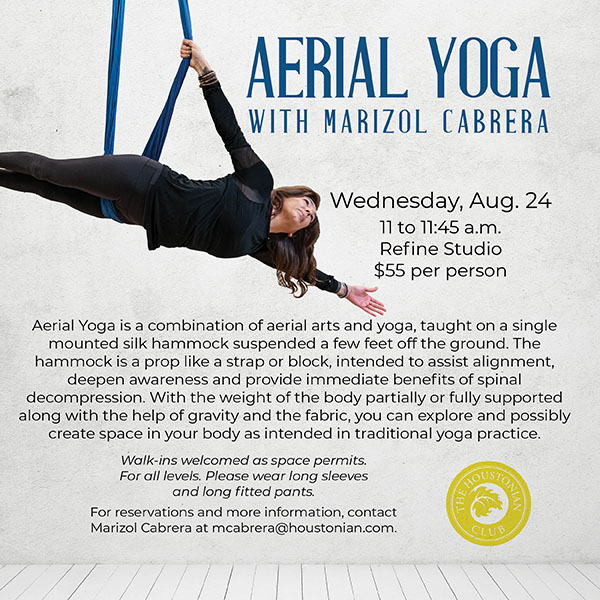 Aerial Yoga with Marizol Cabrera