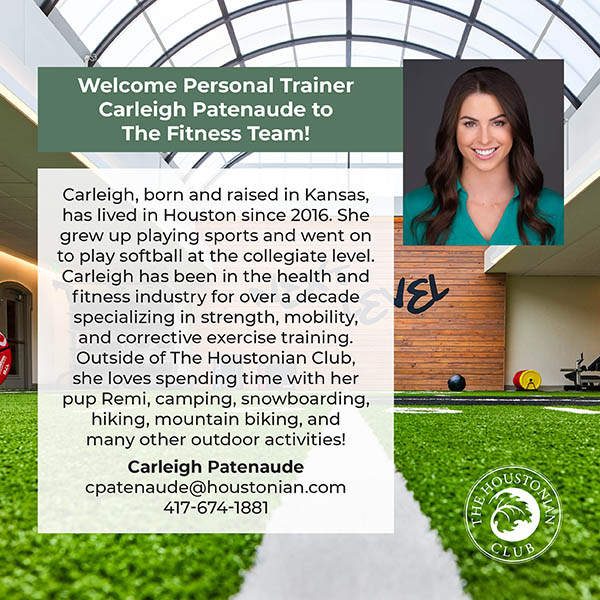 Welcome Personal Trainer Carleigh Patenaude